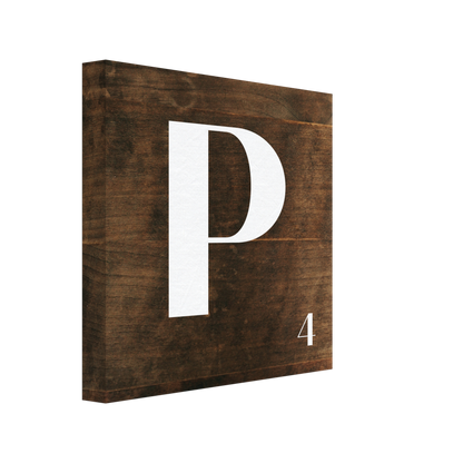 Personlig bokstavstavla – Trä