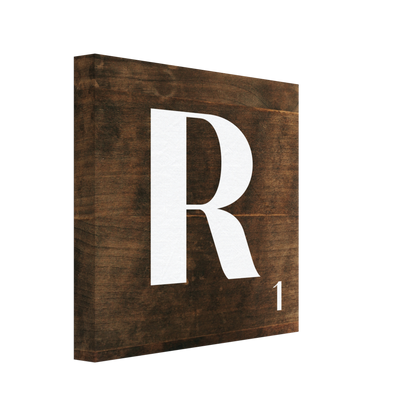 Personlig bokstavstavla – Trä