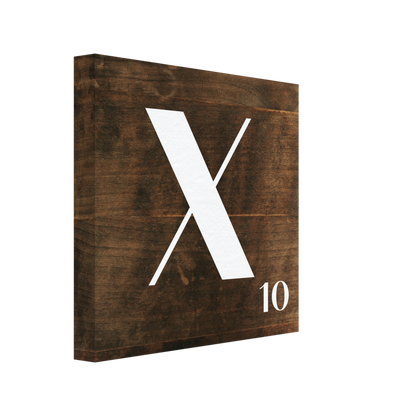 Personlig bokstavstavla – Trä