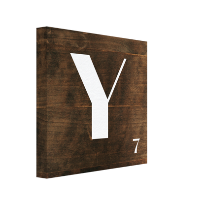 Personlig bokstavstavla – Trä