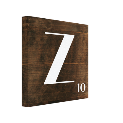 Personlig bokstavstavla – Trä