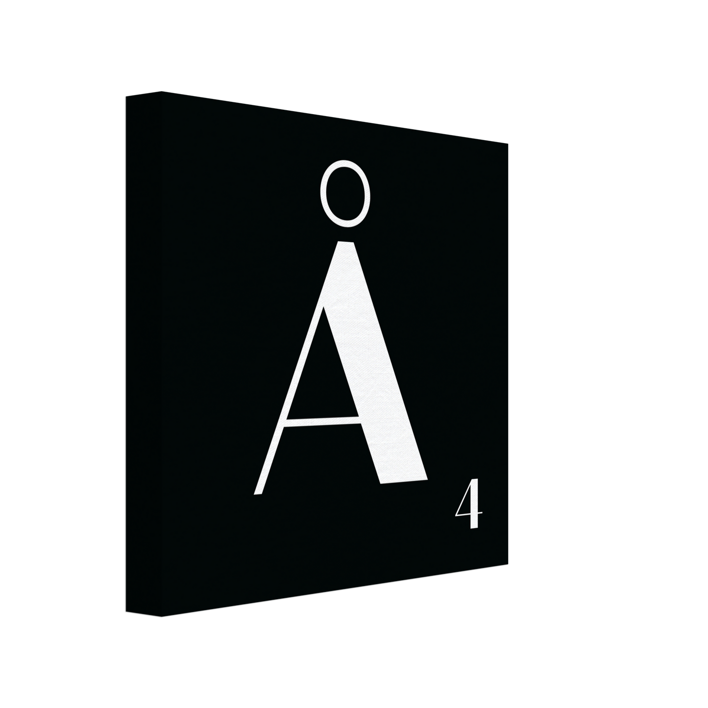 Personlig bokstavstavla – Svart