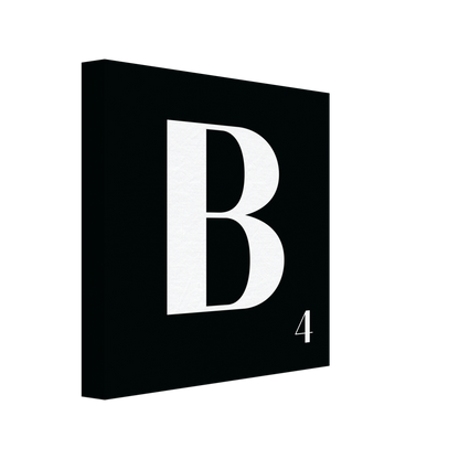 Personlig bokstavstavla – Svart