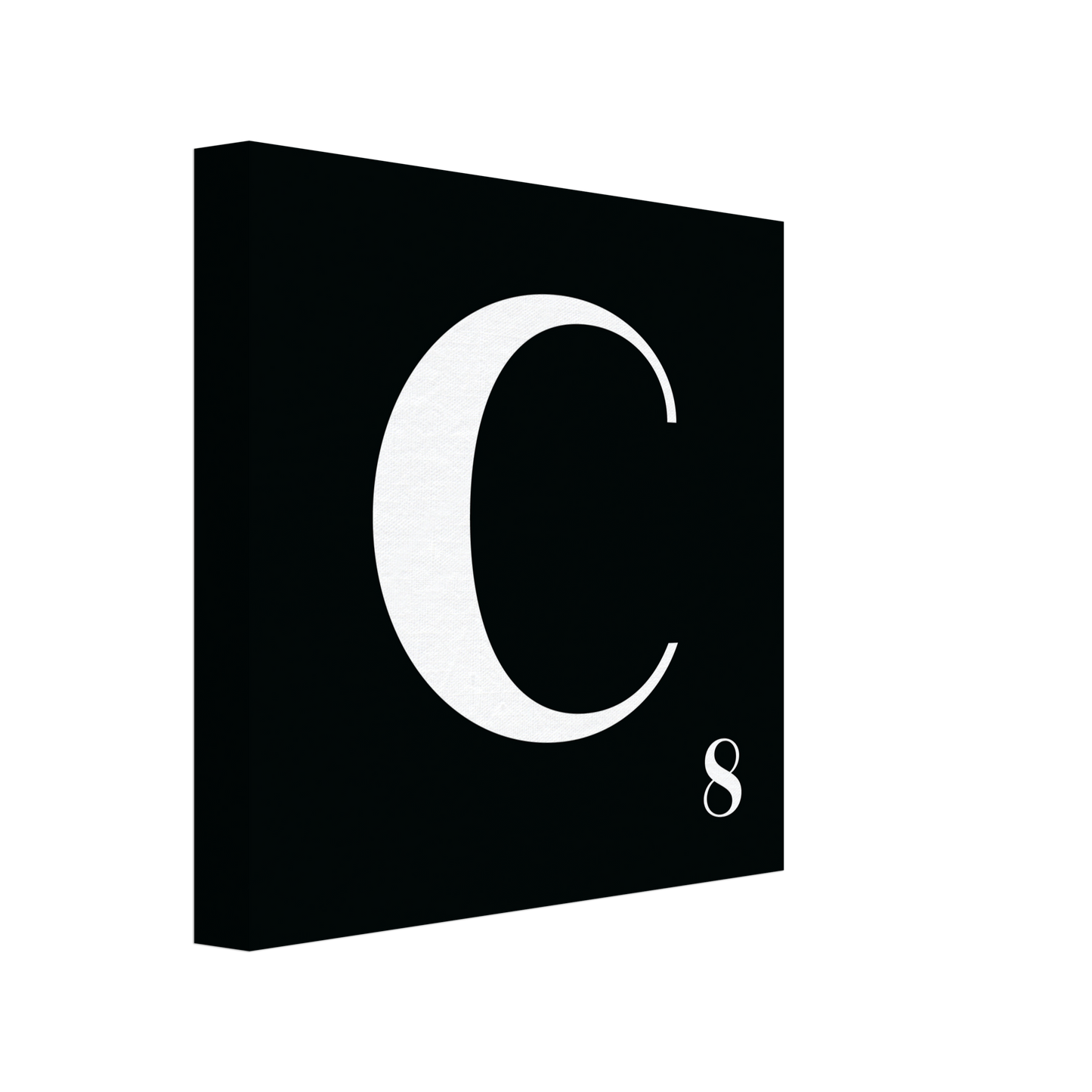 Personlig bokstavstavla – Svart