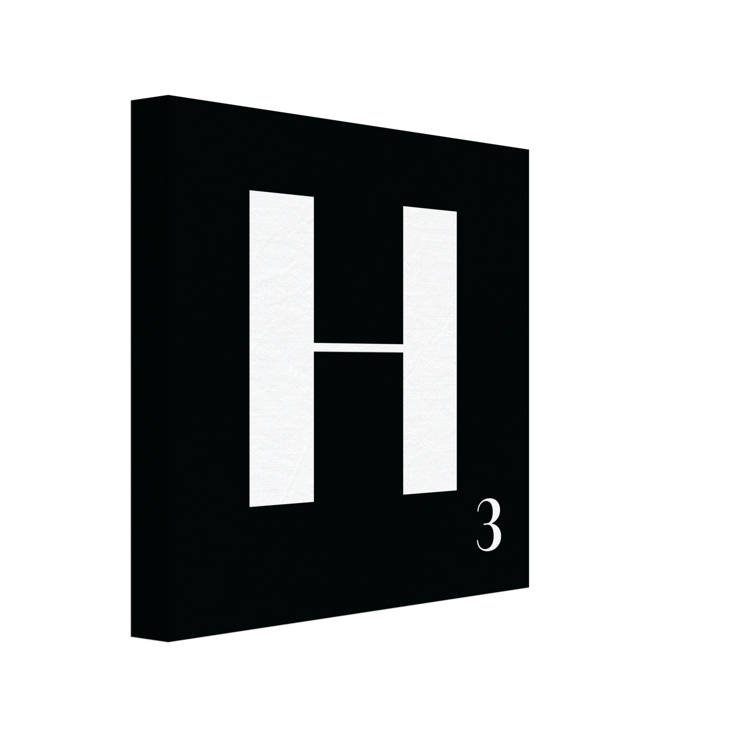 Personlig bokstavstavla – Svart