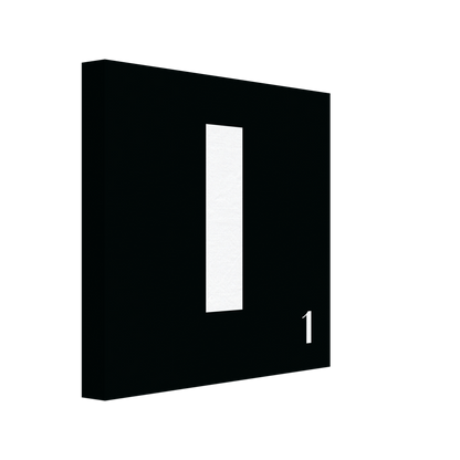 Personlig bokstavstavla – Svart