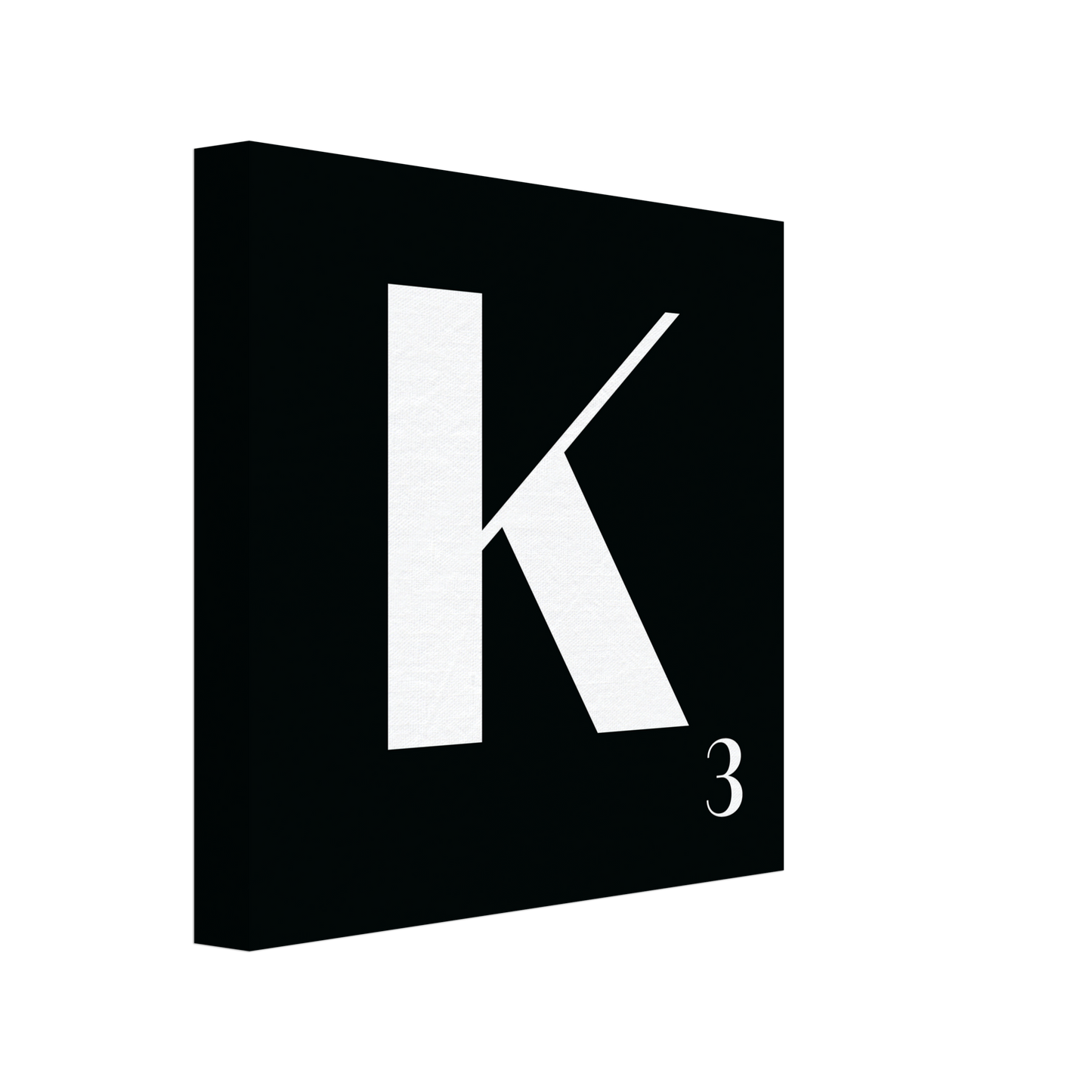 Personlig bokstavstavla – Svart