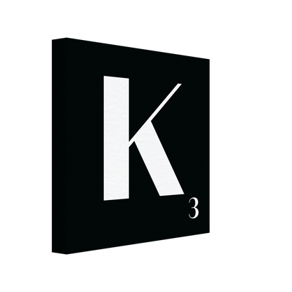 Personlig bokstavstavla – Svart