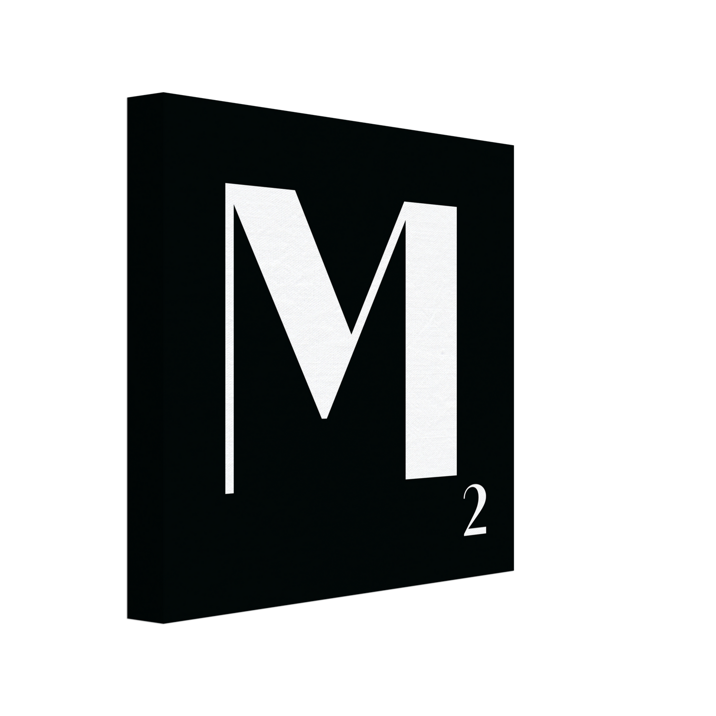 Personlig bokstavstavla – Svart