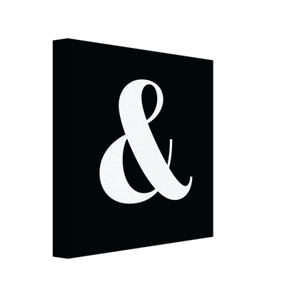 Personlig bokstavstavla – Svart