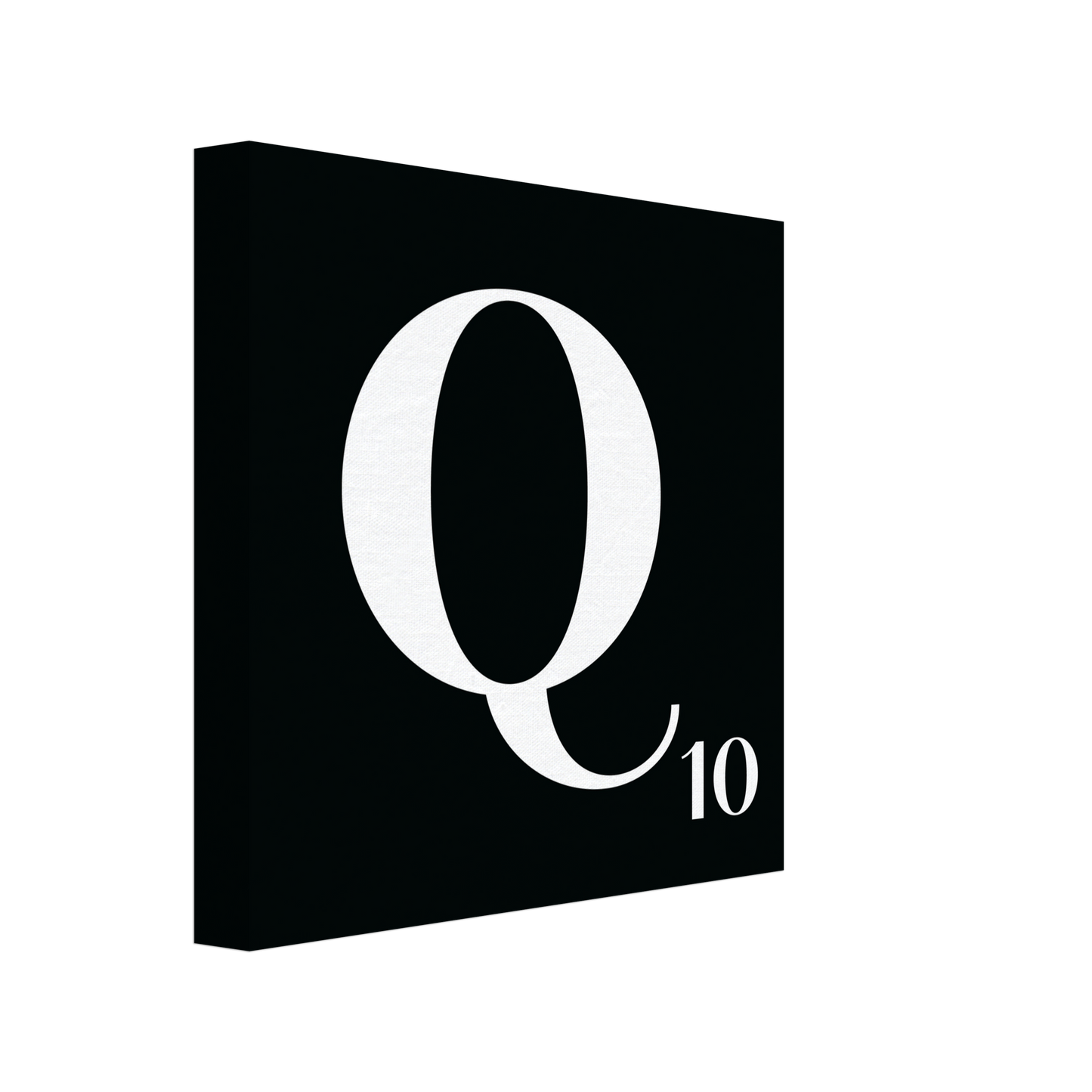 Personlig bokstavstavla – Svart