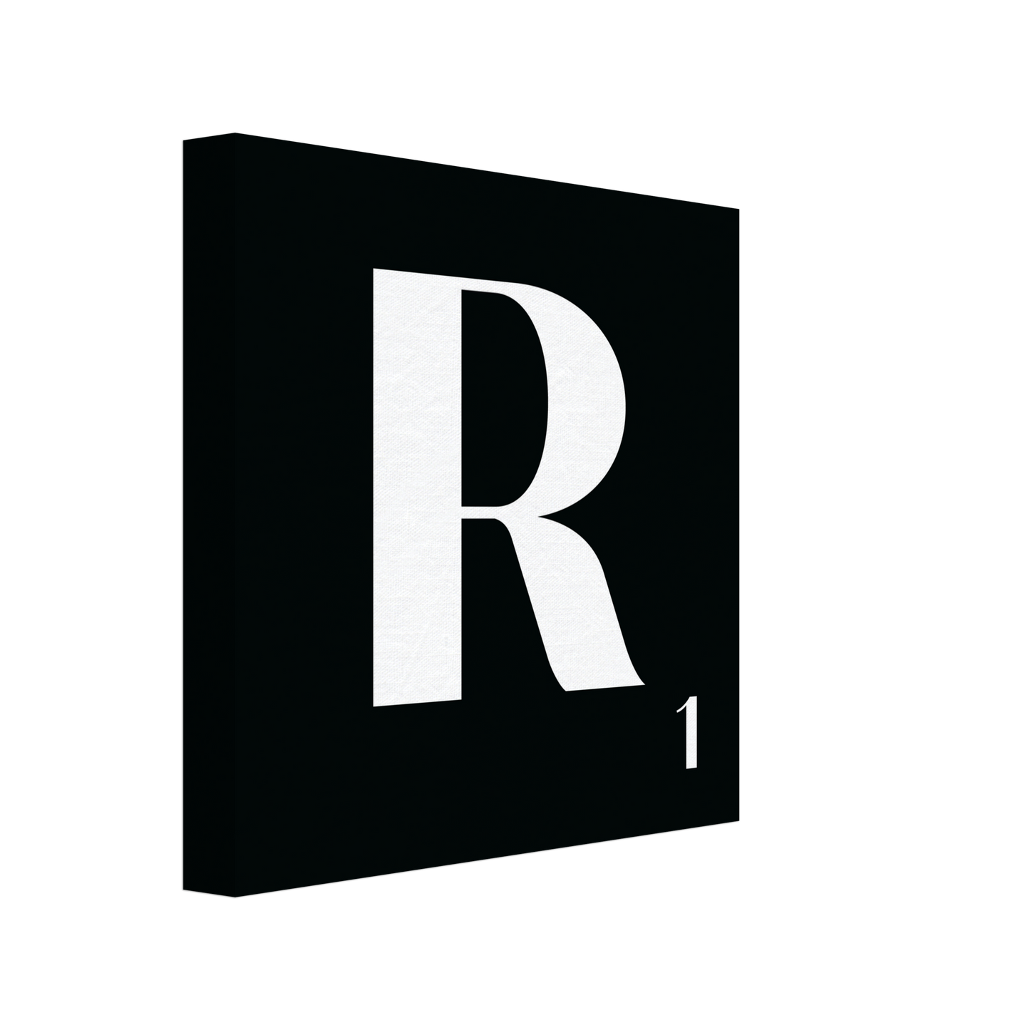 Personlig bokstavstavla – Svart