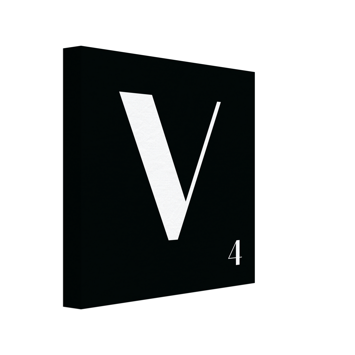 Personlig bokstavstavla – Svart