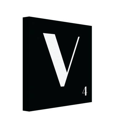 Personlig bokstavstavla – Svart