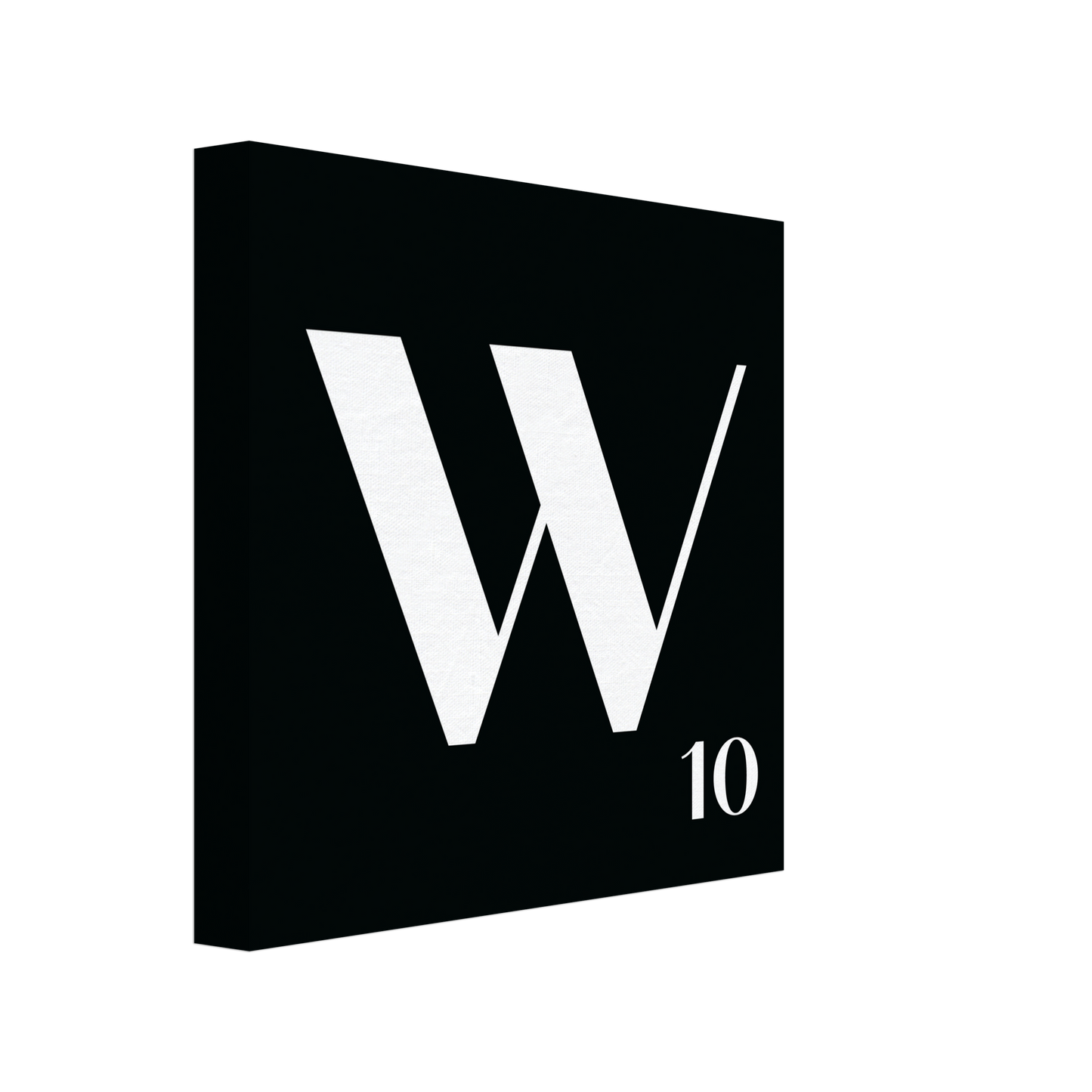 Personlig bokstavstavla – Svart