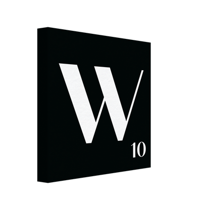 Personlig bokstavstavla – Svart