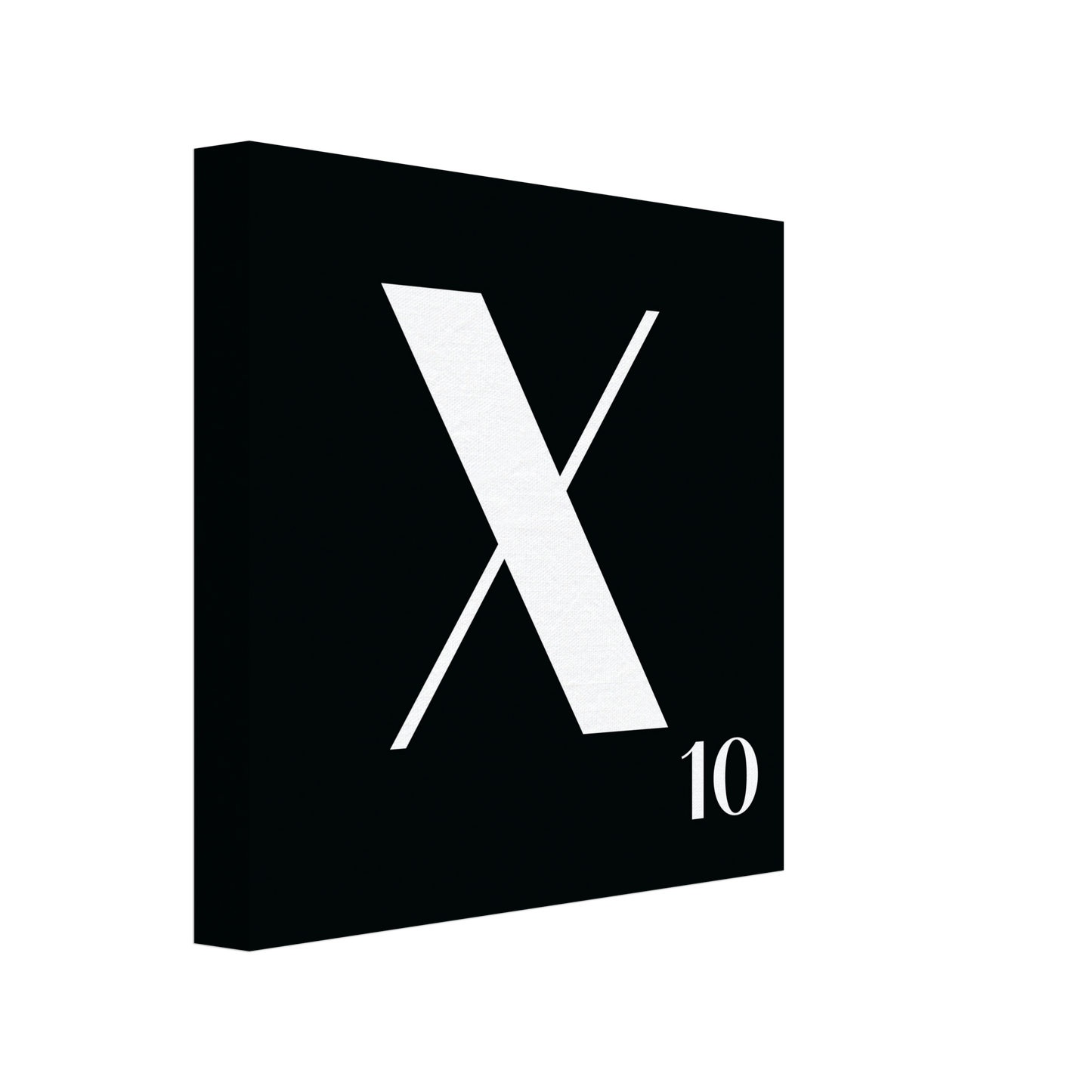 Personlig bokstavstavla – Svart