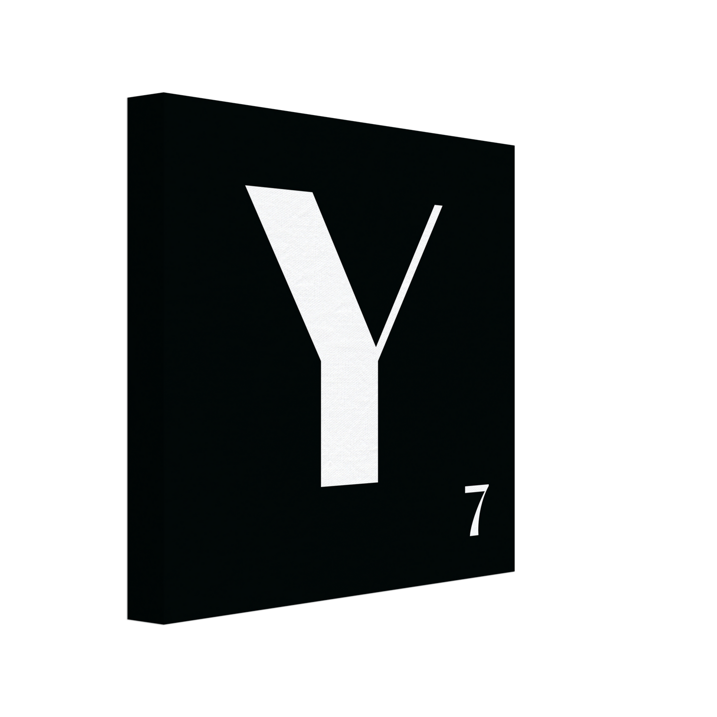 Personlig bokstavstavla – Svart